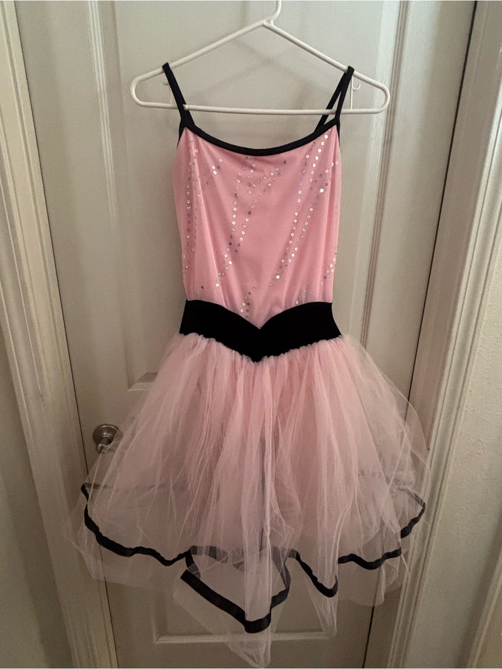 Weissman Pink and Black Tulle Ballet Costume